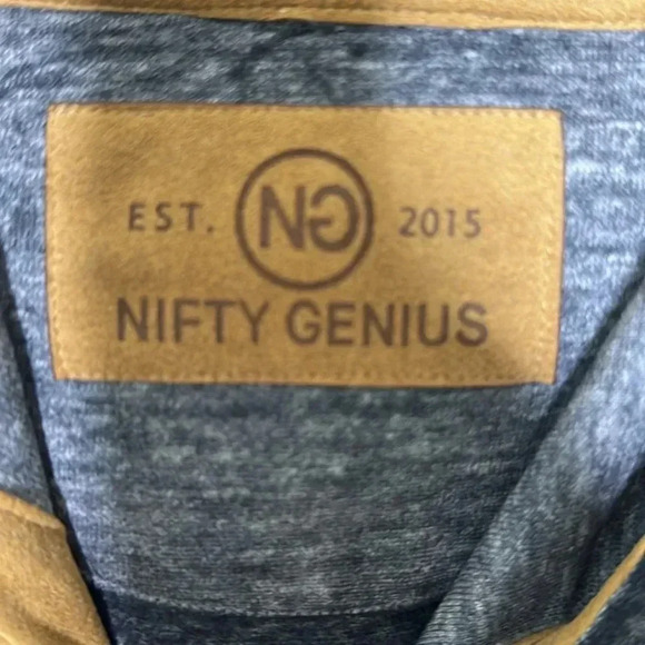 Nifty Genius Cassius Burnout Hooded Sweatshirt size large - Picture 4 of 6